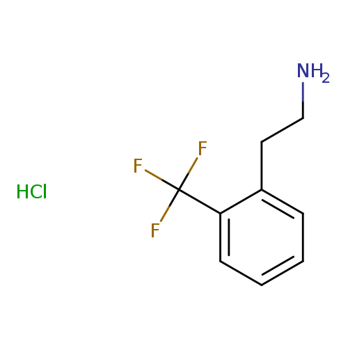 NCCc1ccccc1C(F)(F)F.Cl