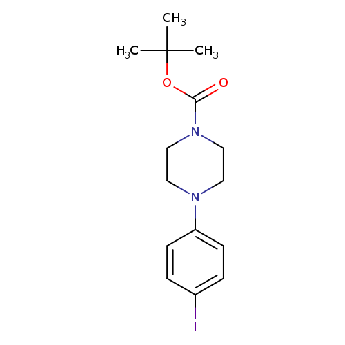 O=C(N1CCN(CC1)c1ccc(cc1)I)OC(C)(C)C