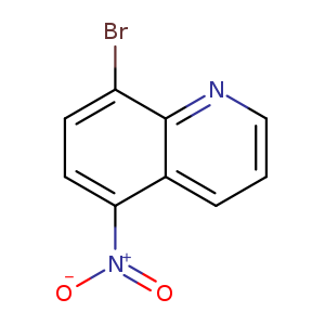 [O-][N+](=O)c1ccc(c2c1cccn2)Br