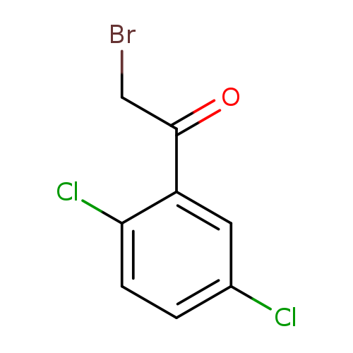 Clc1ccc(cc1C(=O)CBr)Cl