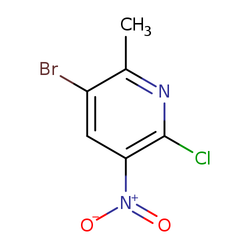 [O-][N+](=O)c1cc(Br)c(nc1Cl)C