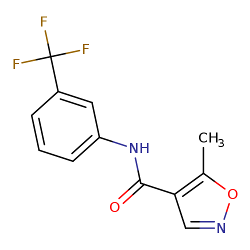 O=C(c1cnoc1C)Nc1cccc(c1)C(F)(F)F