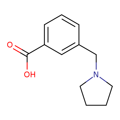 OC(=O)c1cccc(c1)CN1CCCC1