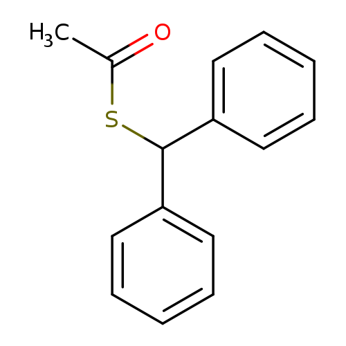 CC(=O)SC(c1ccccc1)c1ccccc1