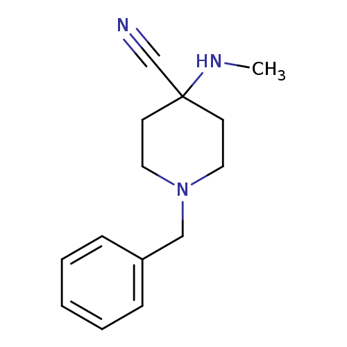 CNC1(CCN(CC1)Cc1ccccc1)C#N