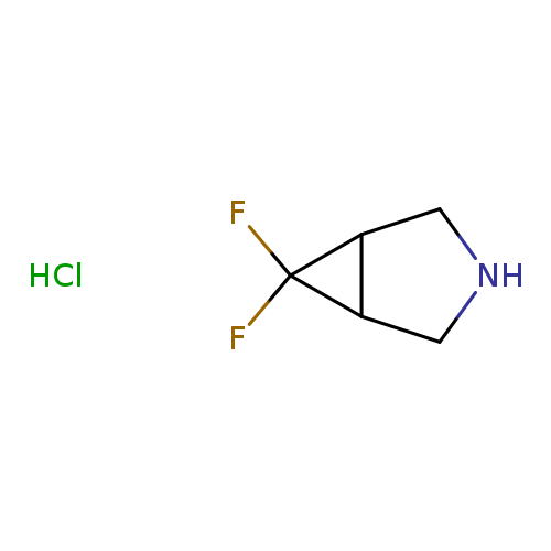 FC1(F)C2C1CNC2.Cl