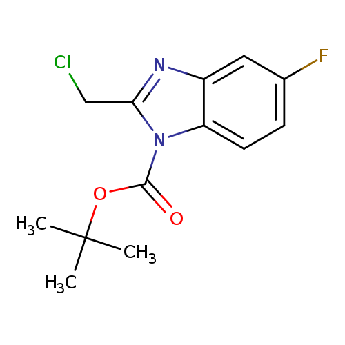 ClCc1nc2c(n1C(=O)OC(C)(C)C)ccc(c2)F