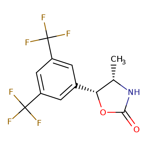 C[C@@H]1NC(=O)O[C@@H]1c1cc(cc(c1)C(F)(F)F)C(F)(F)F