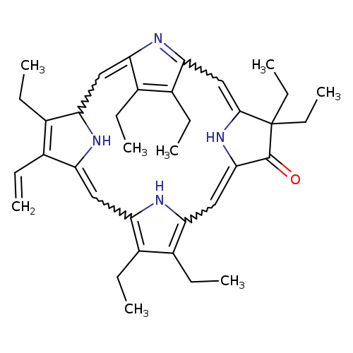 CCC1=C(C=C)C2=Cc3[nH]c(c(c3CC)CC)C=C3NC(=CC4=NC(=CC1N2)C(=C4CC)CC)C(CC)(CC)C3=O