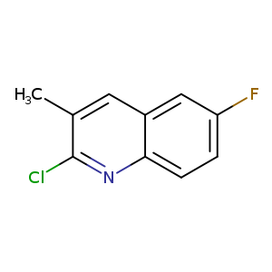 Fc1ccc2c(c1)cc(c(n2)Cl)C