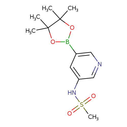 CS(=O)(=O)Nc1cncc(c1)B1OC(C(O1)(C)C)(C)C