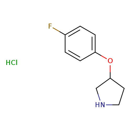 Fc1ccc(cc1)OC1CNCC1.Cl