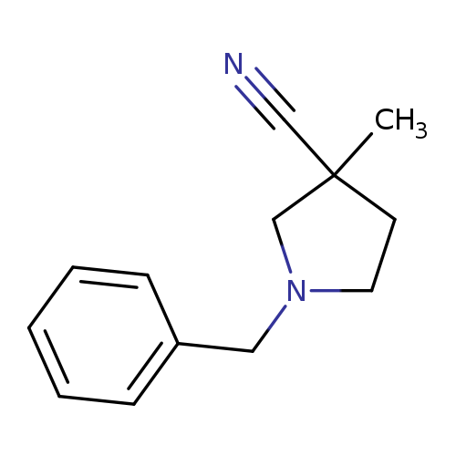 N#CC1(C)CCN(C1)Cc1ccccc1