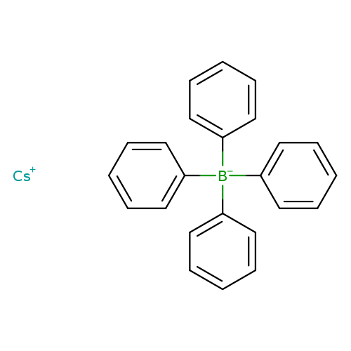 c1ccc(cc1)[B-](c1ccccc1)(c1ccccc1)c1ccccc1.[Cs+]