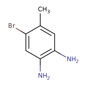 Brc1cc(N)c(cc1C)N