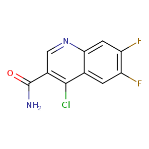 NC(=O)c1cnc2c(c1Cl)cc(c(c2)F)F