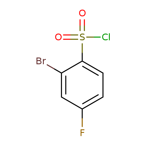 Fc1ccc(c(c1)Br)S(=O)(=O)Cl