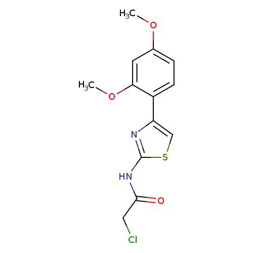 ClCC(=O)Nc1scc(n1)c1ccc(cc1OC)OC