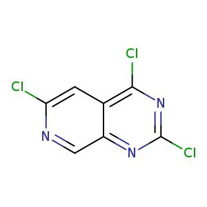 Clc1ncc2c(c1)c(Cl)nc(n2)Cl