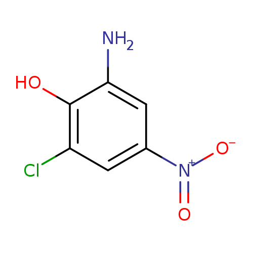 Nc1cc(cc(c1O)Cl)[N+](=O)[O-]