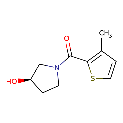 O[C@@H]1CCN(C1)C(=O)c1sccc1C