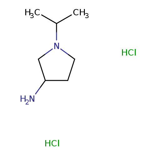 NC1CCN(C1)C(C)C.Cl.Cl