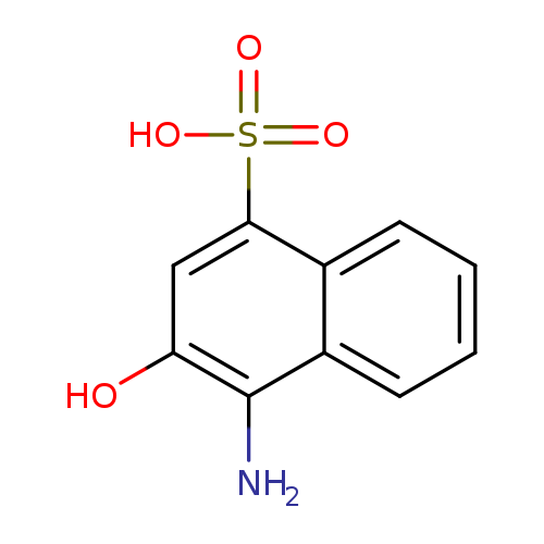 Nc1c(O)cc(c2c1cccc2)S(=O)(=O)O