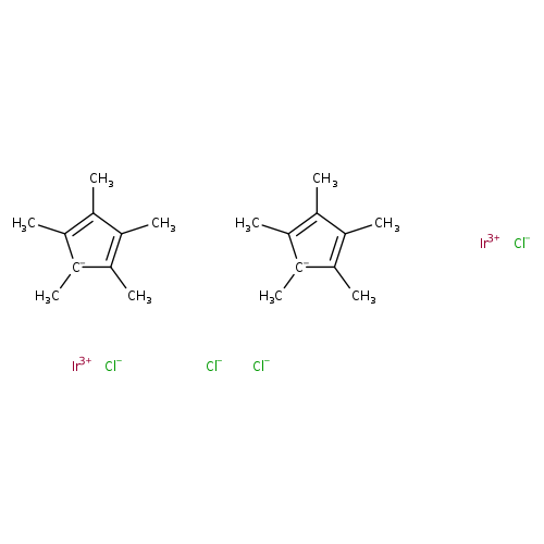 C[C-]1C(=C(C(=C1C)C)C)C.C[C-]1C(=C(C(=C1C)C)C)C.[Cl-].[Cl-].[Cl-].[Cl-].[Ir+3].[Ir+3]