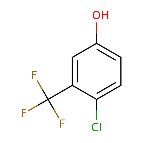 Oc1ccc(c(c1)C(F)(F)F)Cl