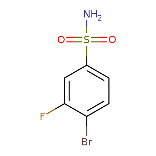 Brc1ccc(cc1F)S(=O)(=O)N