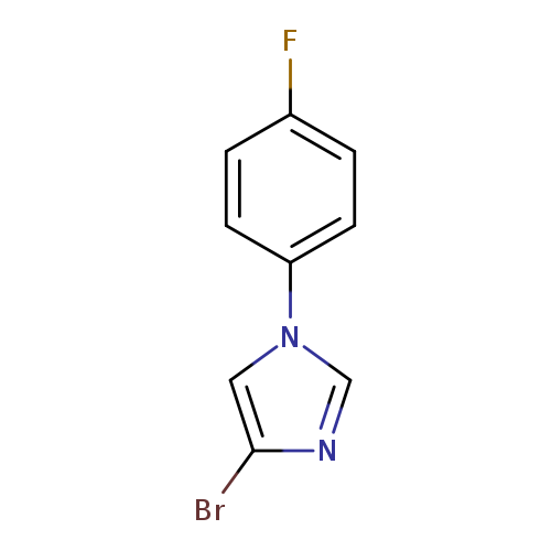 Fc1ccc(cc1)n1cnc(c1)Br