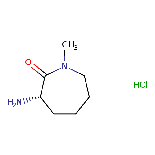 N[C@H]1CCCCN(C1=O)C.Cl