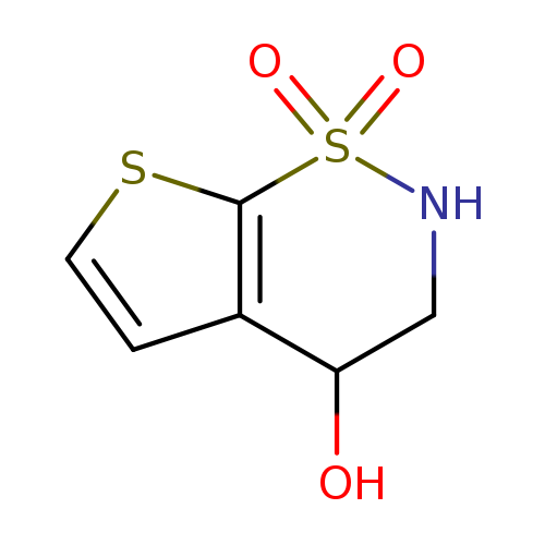 OC1CNS(=O)(=O)c2c1ccs2