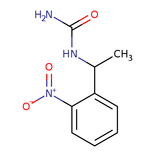 NC(=O)NC(c1ccccc1[N+](=O)[O-])C