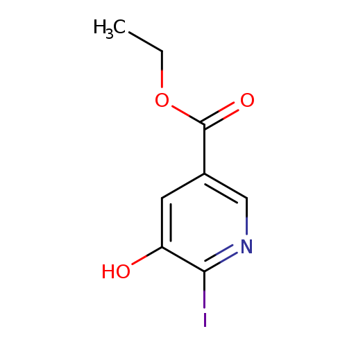CCOC(=O)c1cnc(c(c1)O)I