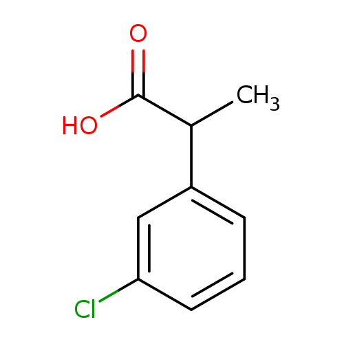 OC(=O)C(c1cccc(c1)Cl)C