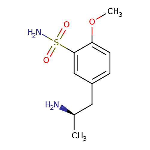 COc1ccc(cc1S(=O)(=O)N)C[C@H](N)C