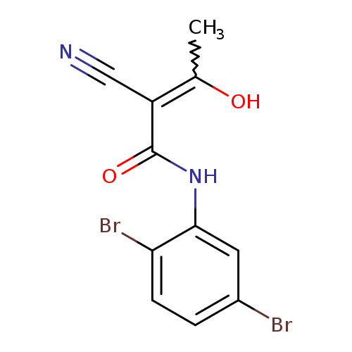 CC(=C(C(=O)Nc1cc(Br)ccc1Br)C#N)O