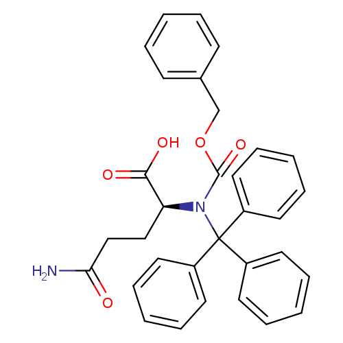 NC(=O)CC[C@H](N(C(c1ccccc1)(c1ccccc1)c1ccccc1)C(=O)OCc1ccccc1)C(=O)O