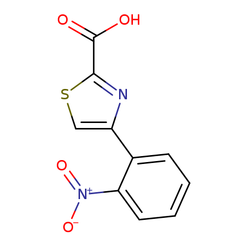 [O-][N+](=O)c1ccccc1c1csc(n1)C(=O)O