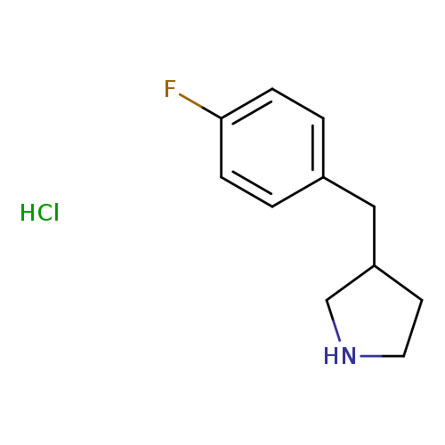 Fc1ccc(cc1)CC1CNCC1.Cl
