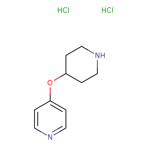 N1CCC(CC1)Oc1ccncc1.Cl.Cl