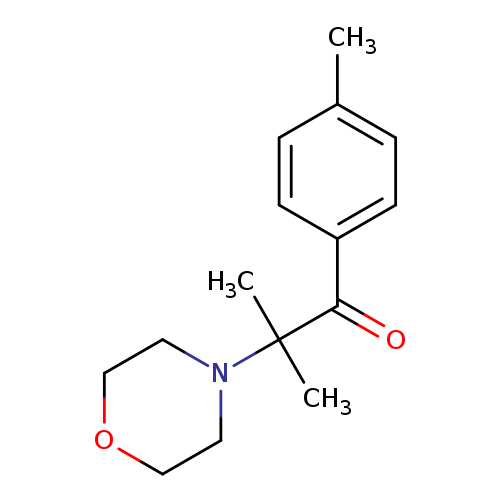 O=C(C(N1CCOCC1)(C)C)c1ccc(cc1)C