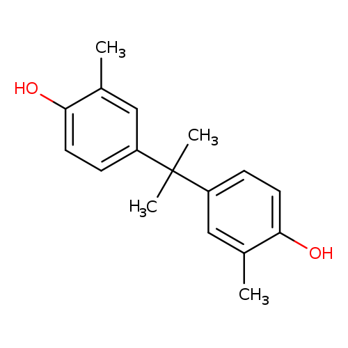 Oc1ccc(cc1C)C(c1ccc(c(c1)C)O)(C)C