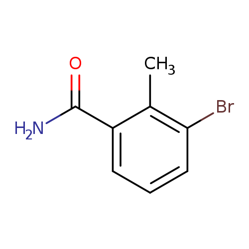 NC(=O)c1cccc(c1C)Br