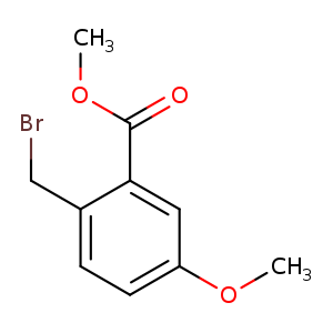 COc1ccc(c(c1)C(=O)OC)CBr