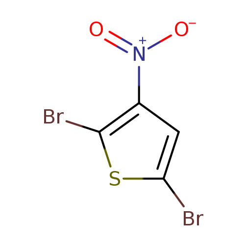 Brc1sc(c(c1)[N+](=O)[O-])Br