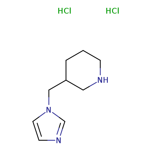 C1CCC(CN1)Cn1cncc1.Cl.Cl