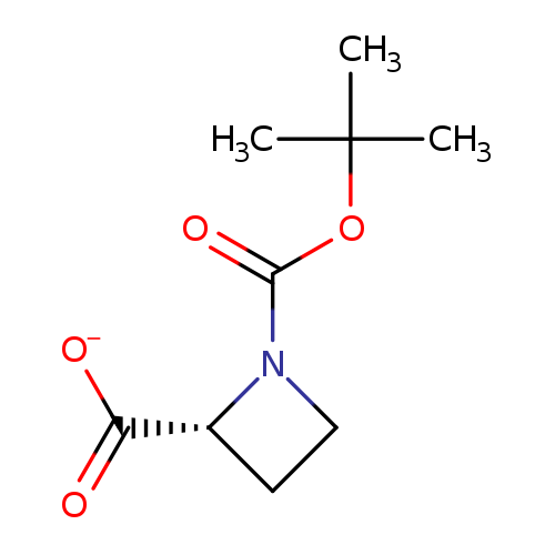 O=C(N1CC[C@@H]1C(=O)[O-])OC(C)(C)C