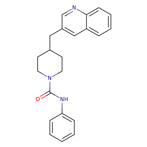O=C(N1CCC(CC1)Cc1cnc2c(c1)cccc2)Nc1ccccc1